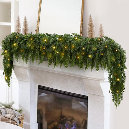 Christmas Cedar Garland With Pre-Lit Glow For Every Season - Image 3
