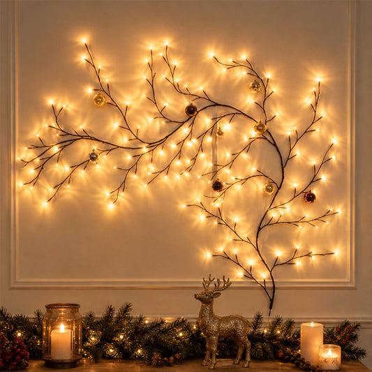 Christmas LED Branch Wall Light With Remote Control - Image 5