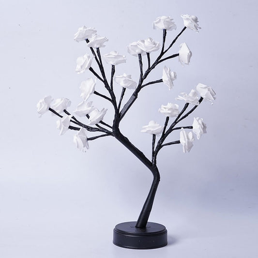 Christmas Rose Lamp Tree With Fairy Flower Decoration - Image 2