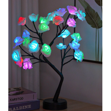 Christmas Rose Lamp Tree With Fairy Flower Decoration - Image 5