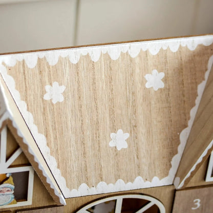 Christmas Wooden Advent Calendar With 24 Compartments And Warm LED Lighting - Image 5