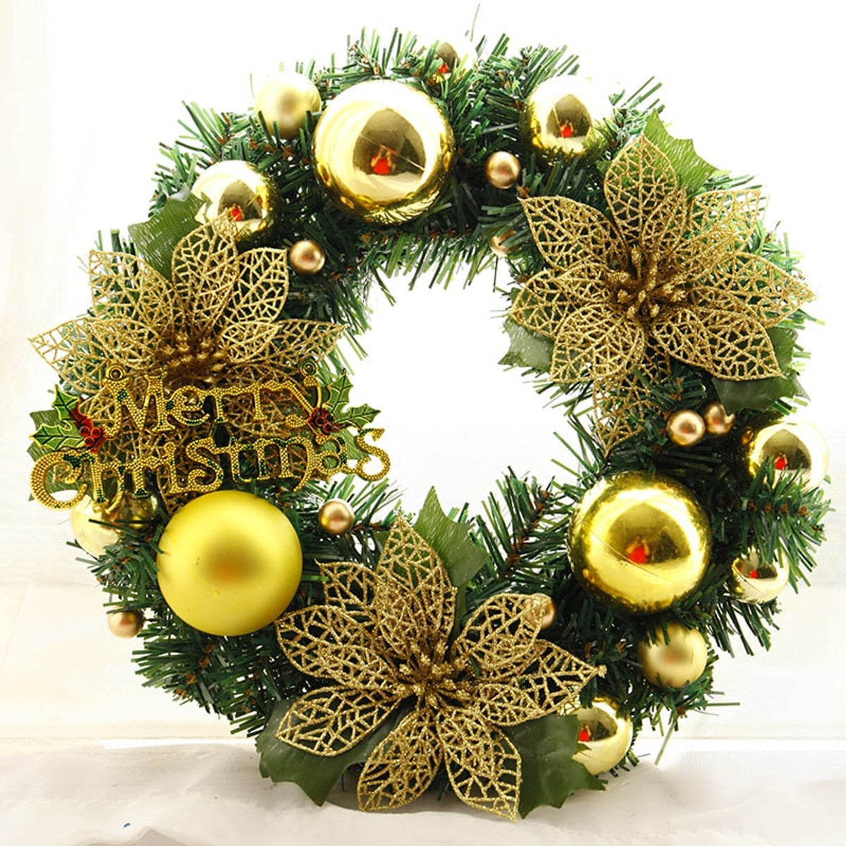 Christmas Wreath With Multi-Coloured Decorative Accents For Door Or Garden - Image 7