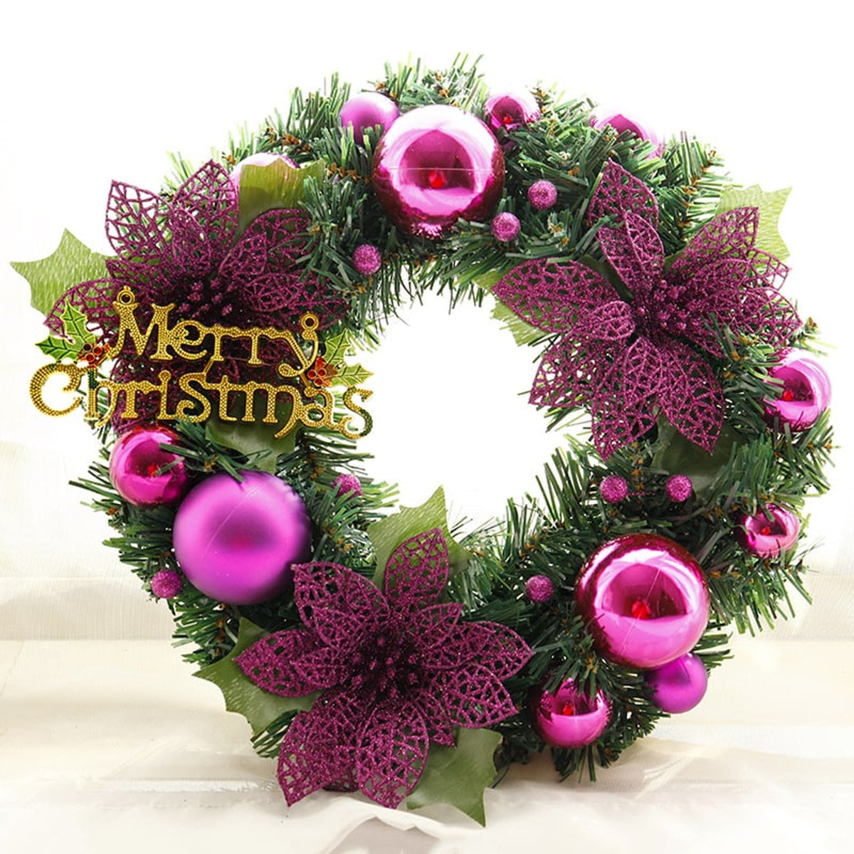 Christmas Wreath With Multi-Coloured Decorative Accents For Door Or Garden - Image 5