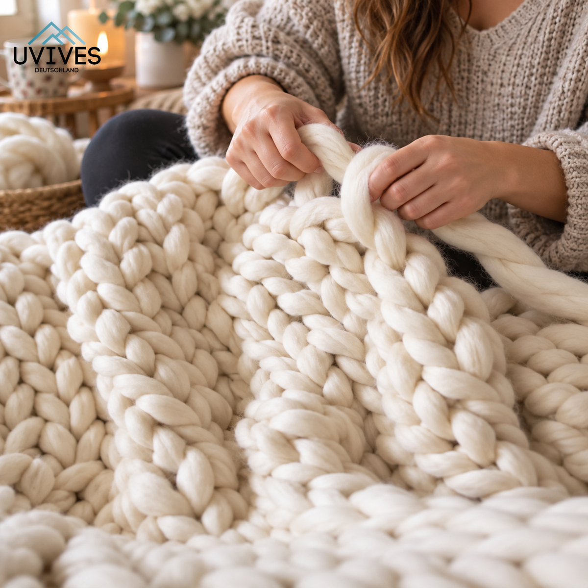 Chunky Knitting Yarn For Hand Knitting Soft And Warm Thick Yarn For Beginners - Image 1