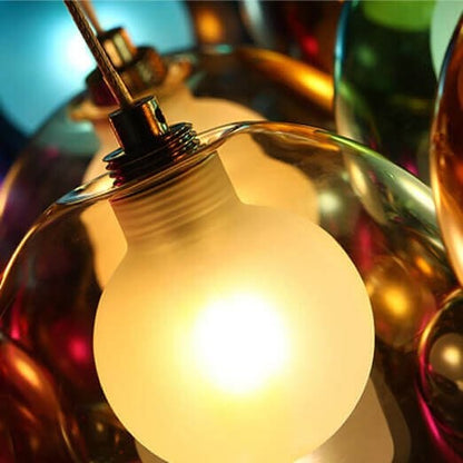 Cluster Glass Pendant Light with Multi-Color Bubble Chandelier - Image 23