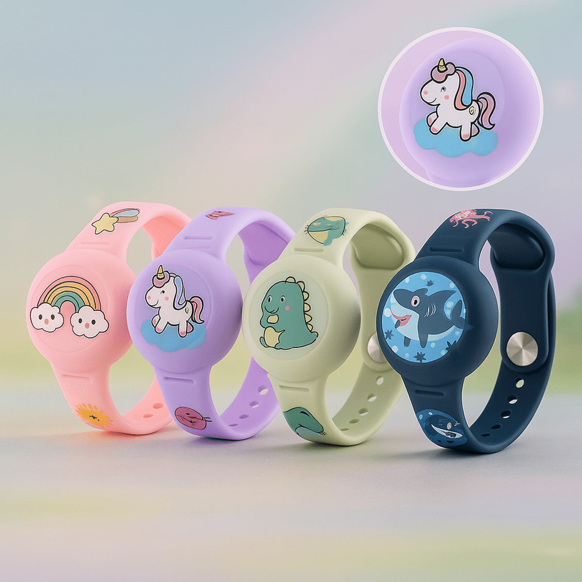 Colourful GPS Bracelet For Kids With Adjustable Strap - Image 1