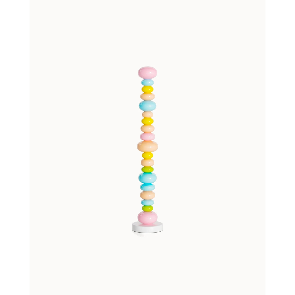 Column Floor Lamp With Stacked Orbs - Image 1