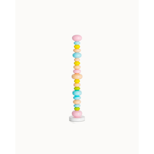 Column Floor Lamp With Stacked Orbs - Image 1