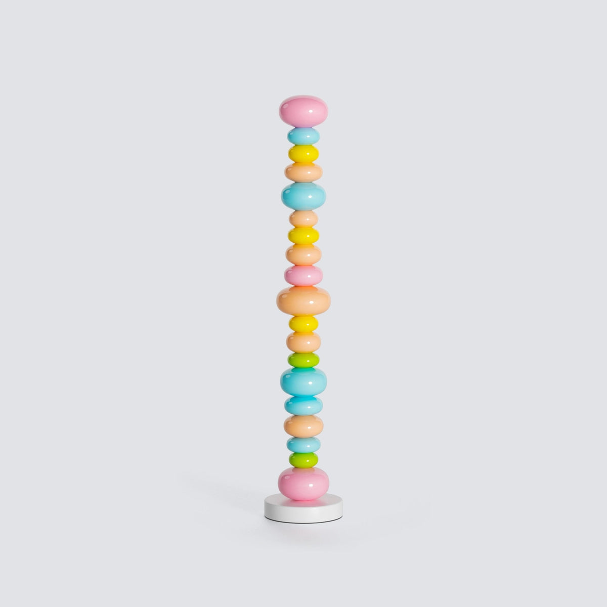 Column Floor Lamp With Stacked Orbs - Image 6