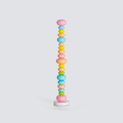 Column Floor Lamp With Stacked Orbs - Image 6