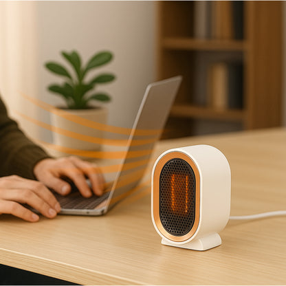 Compact Ceramic Space Heater With Portable Desktop Design And Safety Features - Image 9