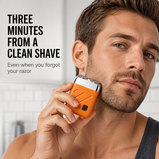 Compact Dual Rotary Pocket Shaver With Self-Sharpening Blades - Image 1