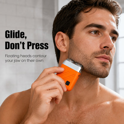 Compact Dual Rotary Pocket Shaver With Self-Sharpening Blades - Image 5
