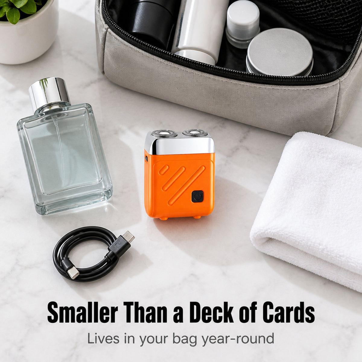 Compact Dual Rotary Pocket Shaver With Self-Sharpening Blades - Image 6