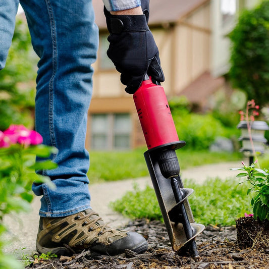 Cordless Electric Auger Tool With 22-Inch Reach 12V Rechargeable Battery And Safety Shutoff - Image 1