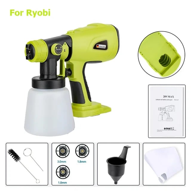 Cordless Paint Sprayer Electric Handheld With Portable Adjustable Spray Patterns And Non-slip Rubberized Handle - Image 7