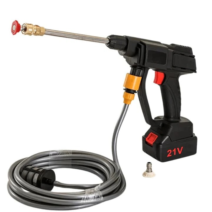Cordless Pressure Washer With Two Swappable Batteries Spray Nozzles And Water Hose - Image 1