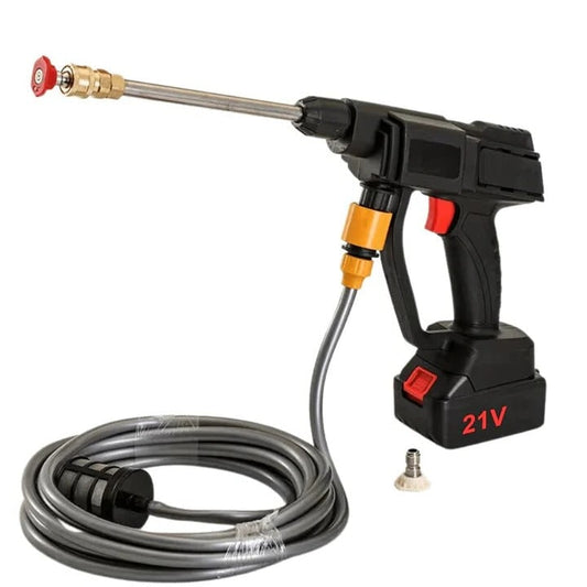 Cordless Pressure Washer With Two Swappable Batteries Spray Nozzles And Water Hose - Image 1
