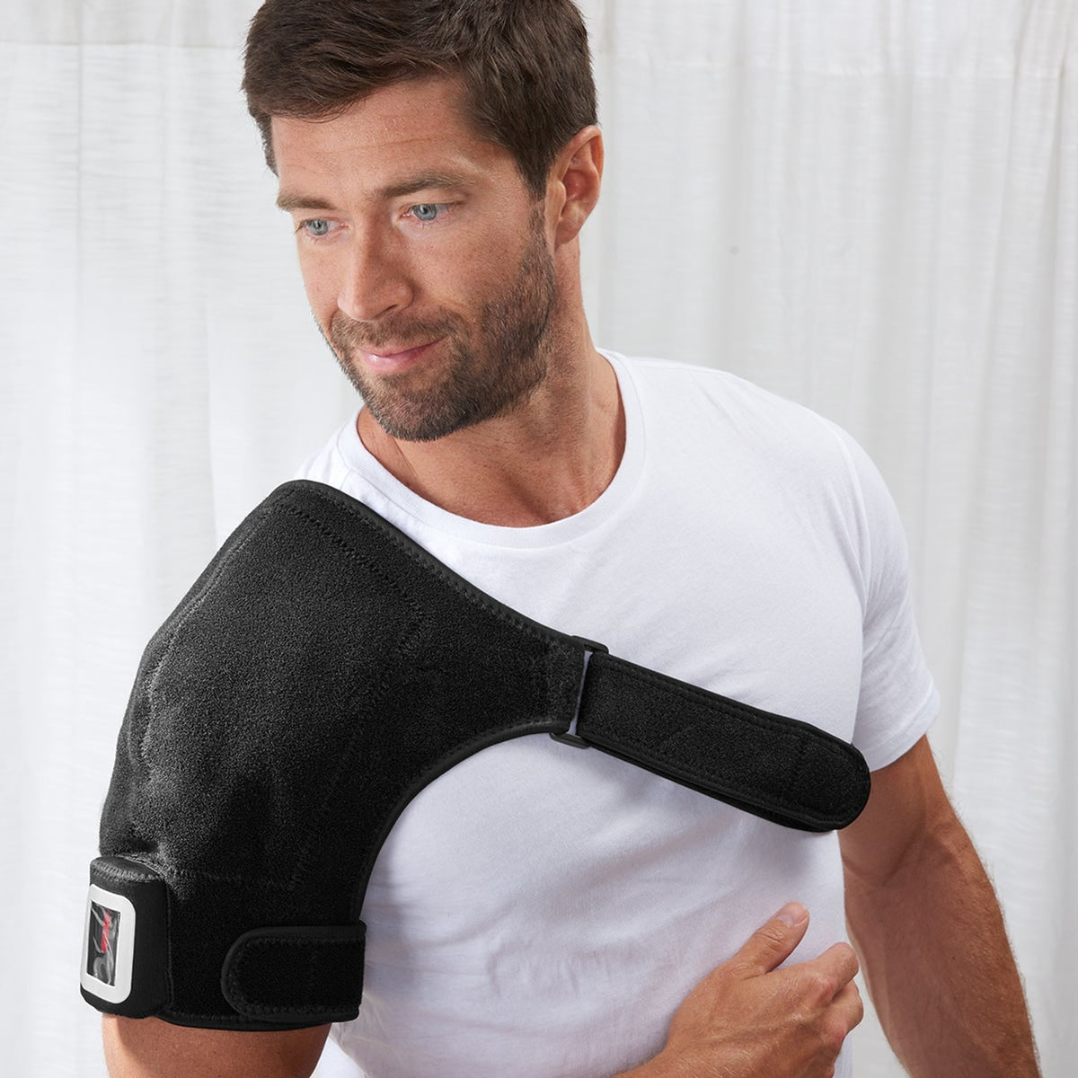 Cordless Shoulder Heat Therapy Wrap With Far Infrared Rays And Rechargeable Battery - Image 1