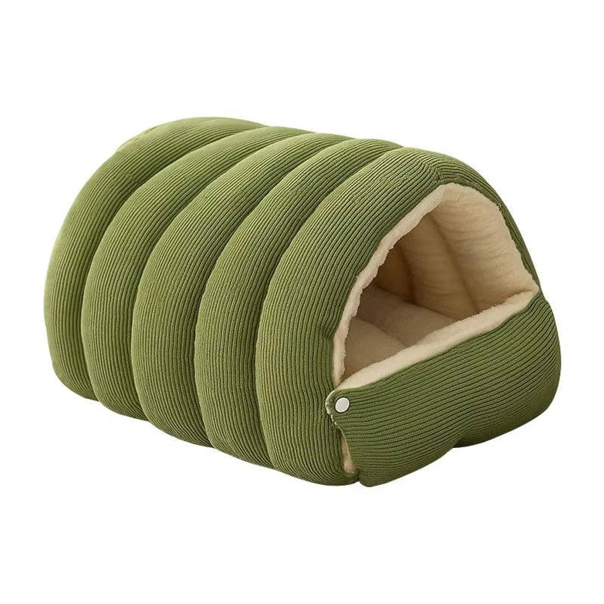 Corduroy Closed Off Pet Bed With Adjustable Entrance - Image 8