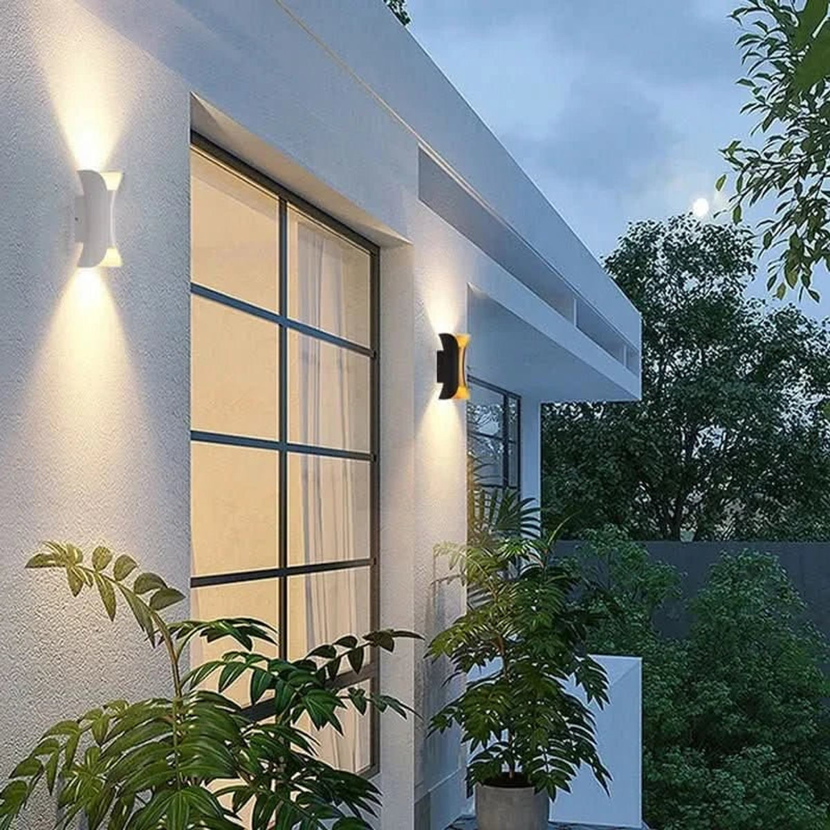 Curved Metal LED Wall Light With Dual Directional Output - Image 2