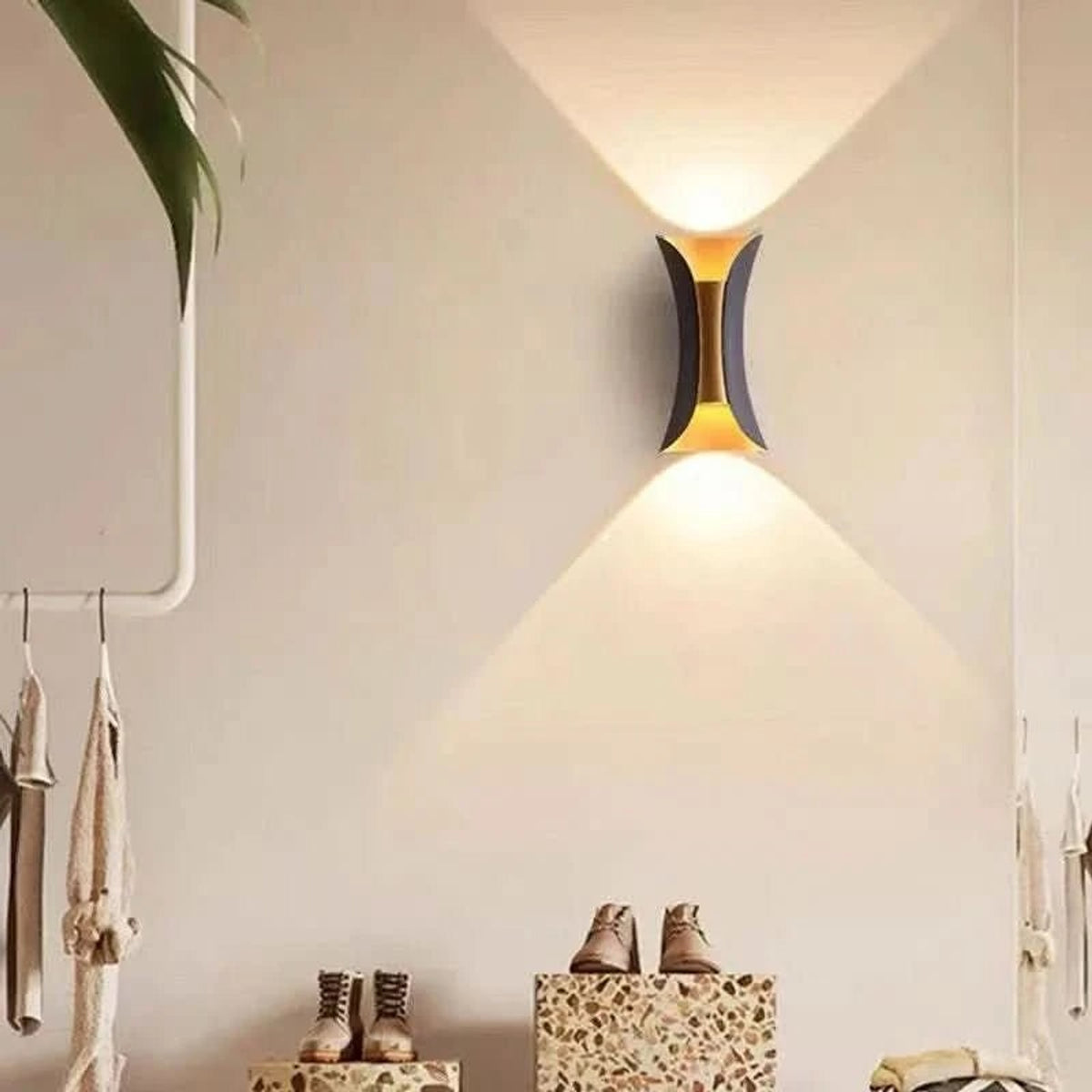 Curved Metal LED Wall Light With Dual Directional Output - Image 3