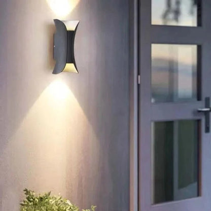 Curved Metal LED Wall Light With Dual Directional Output - Image 4