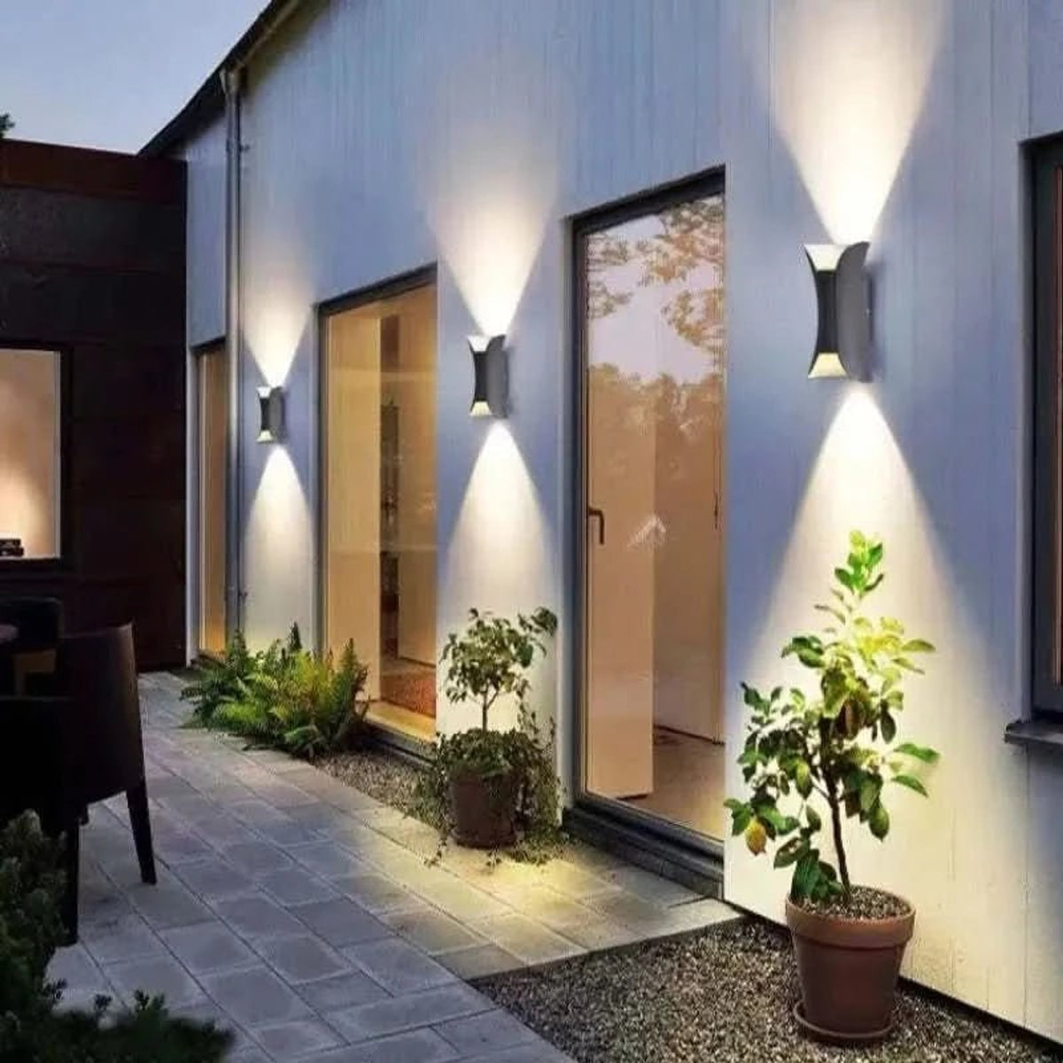 Curved Metal LED Wall Light With Dual Directional Output - Image 5