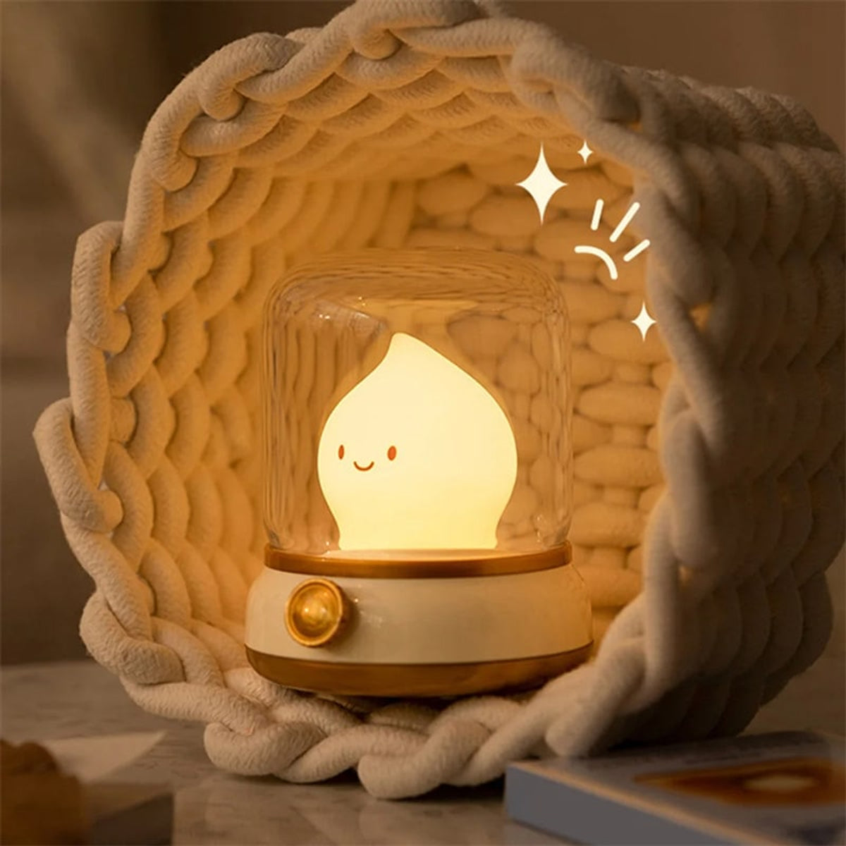 Cute Cartoon Rechargeable Night Lamp With Candlelight Mode - Image 6