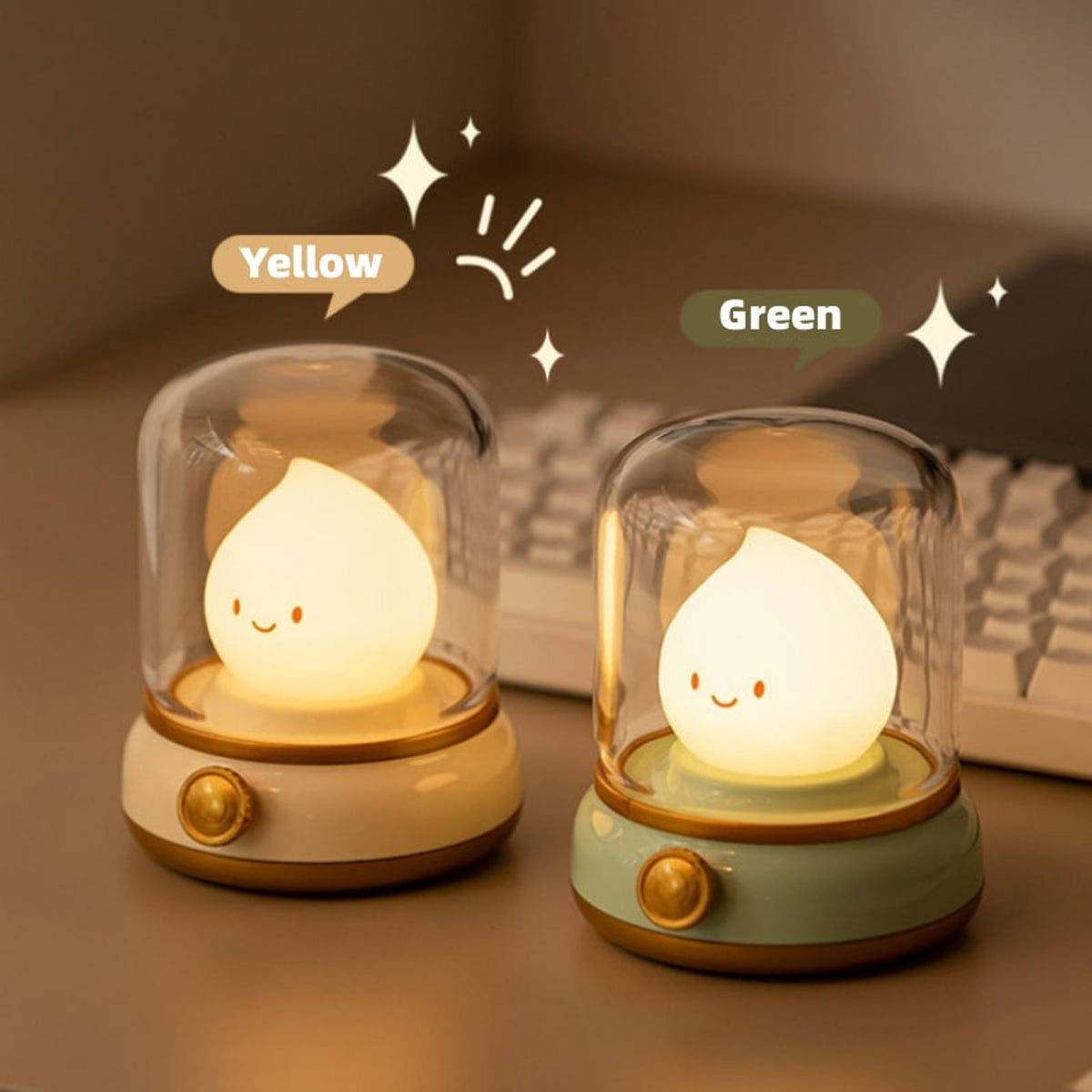 Cute Cartoon Rechargeable Night Lamp With Candlelight Mode - Image 9