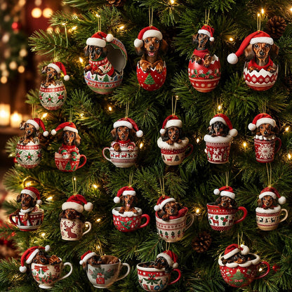 Dachshund Advent Calendar 2026 24 Door Dog Themed Christmas Countdown With Ornaments - Image 4