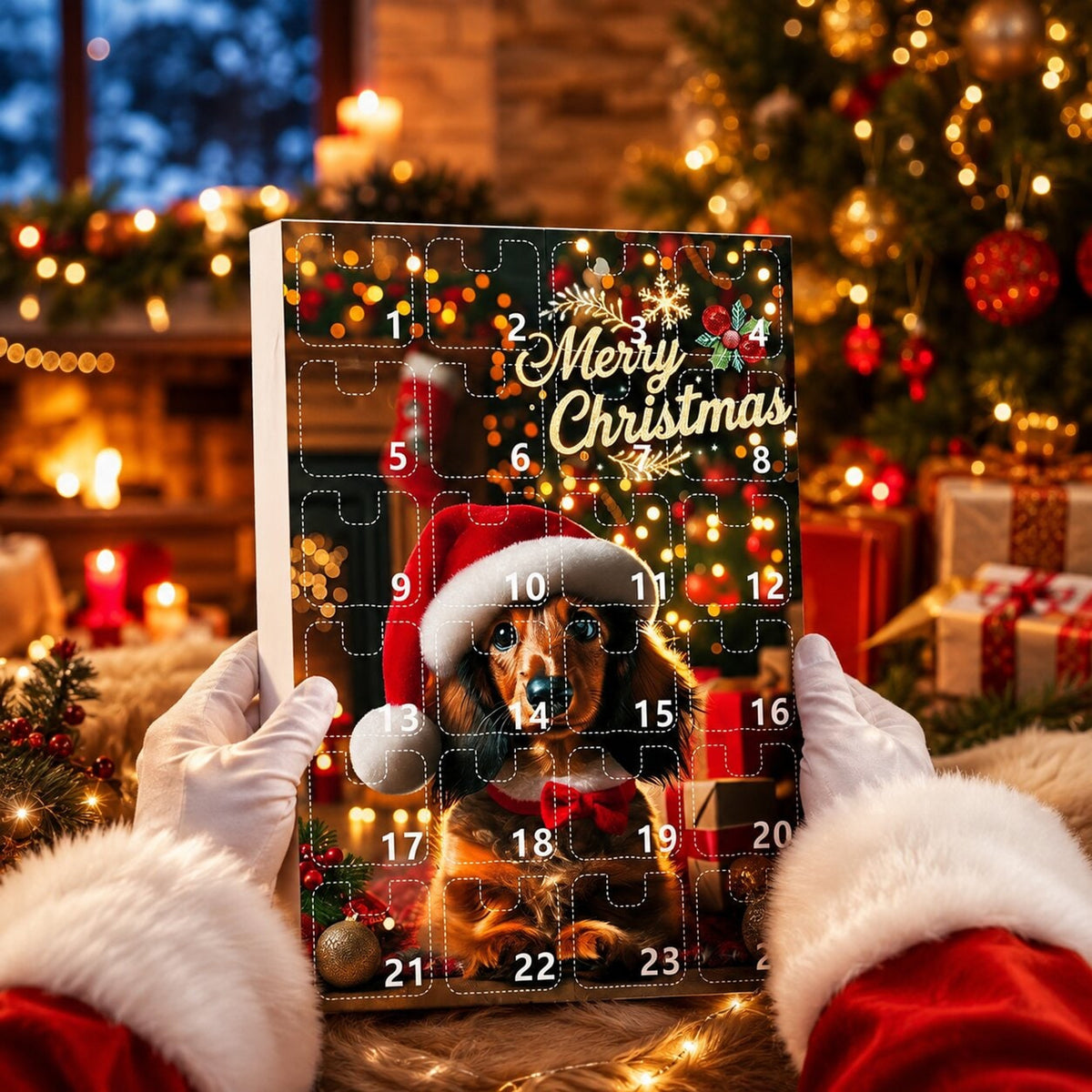 Dachshund Advent Calendar 2026 24 Door Dog Themed Christmas Countdown With Ornaments - Image 3