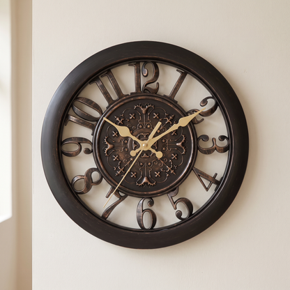 Decorative Wall Clock With Battery Powered Indoor Use - Image 1
