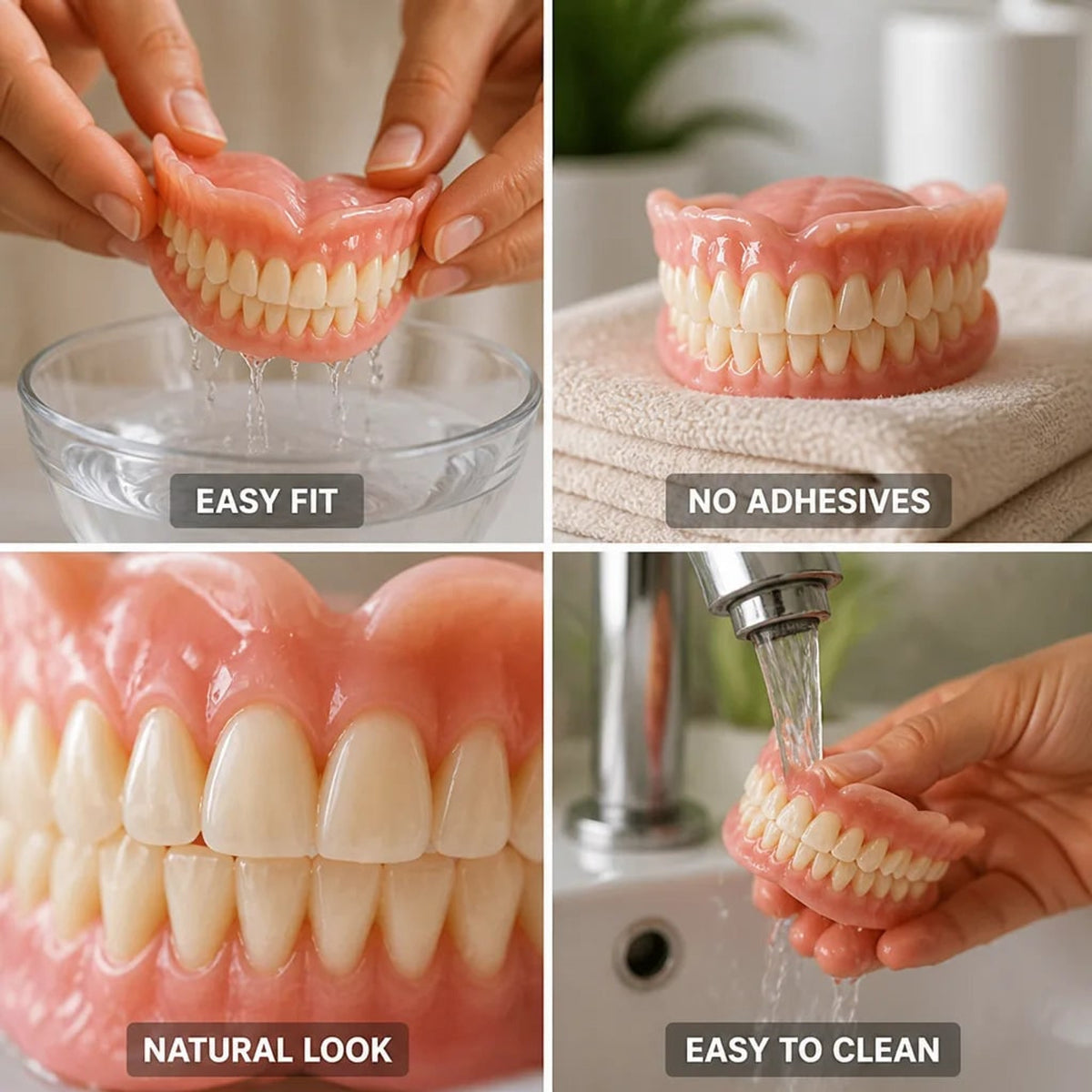 Denture Set With Heat-Forming Custom Fit No Adhesive Required - Image 3