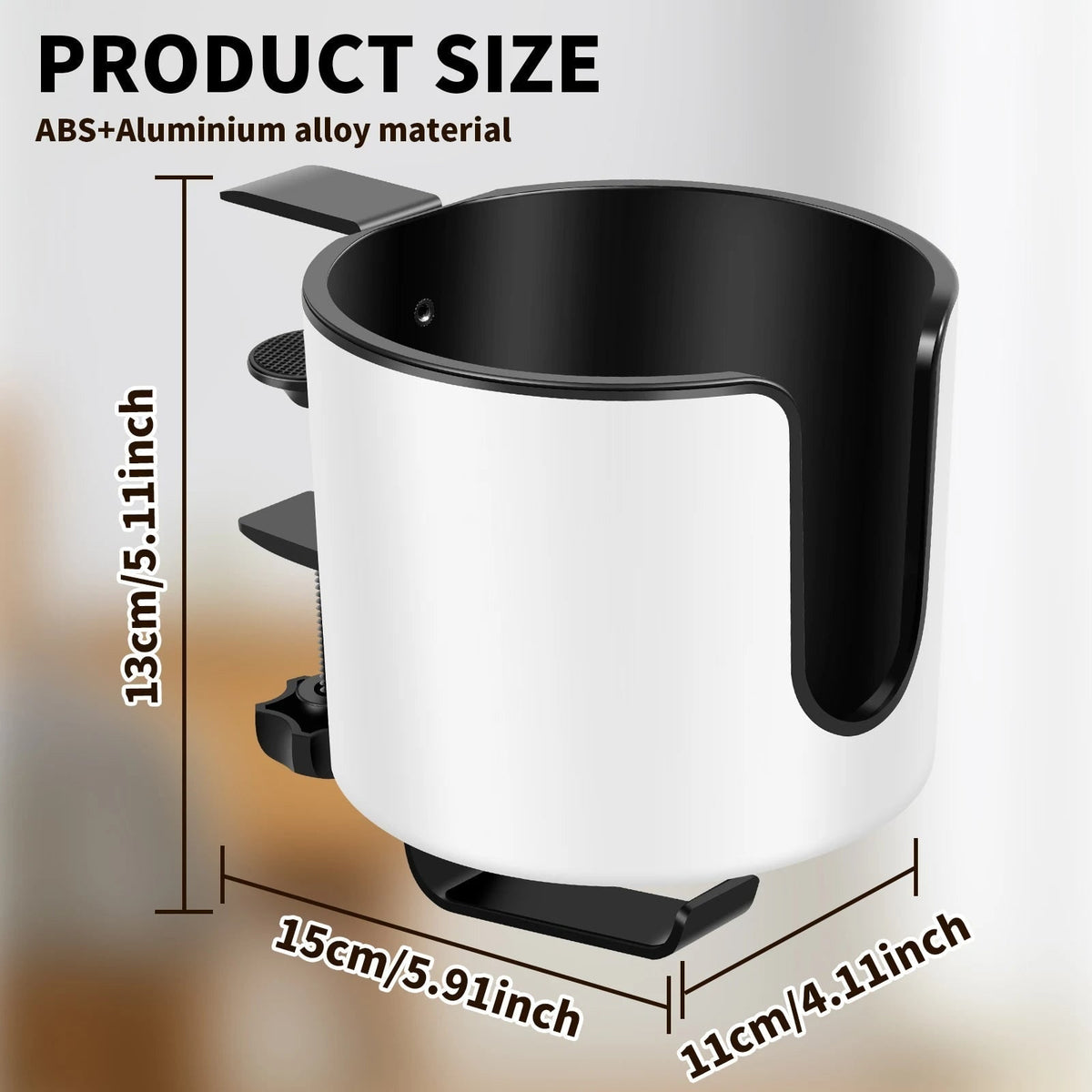 Deskora 2-in-1 Desk Cup Holder With Headphone Hook And Adjustable Clamp - Image 7