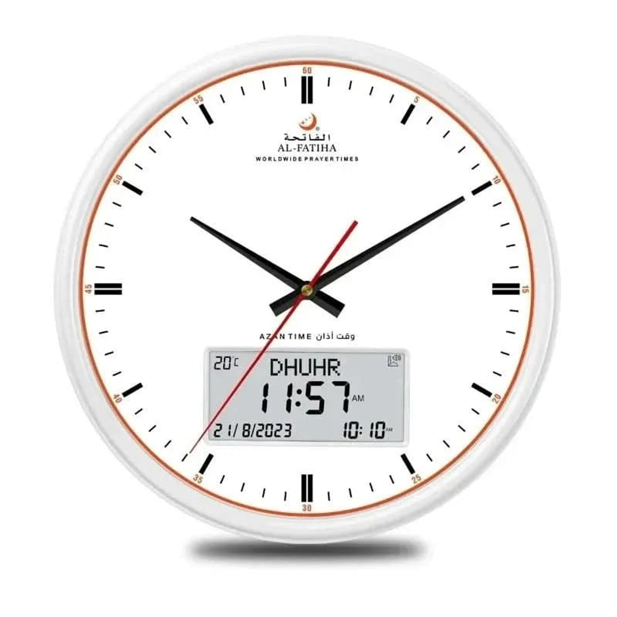 Digital Analog Prayer Time Clock With Dual Display - Image 4