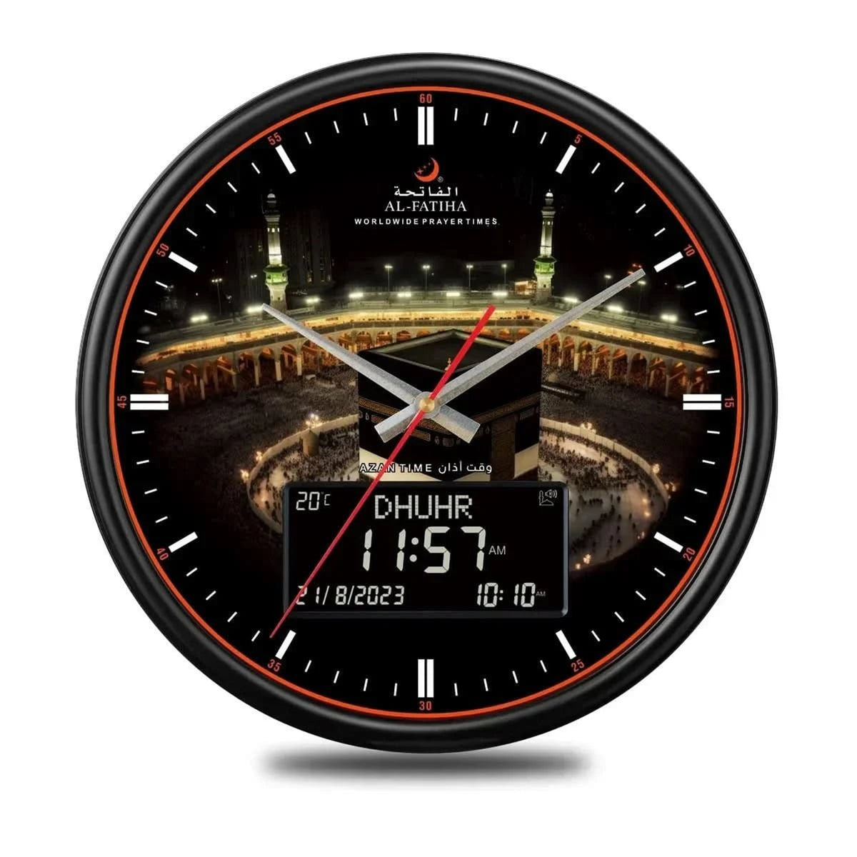Digital Analog Prayer Time Clock With Dual Display - Image 8