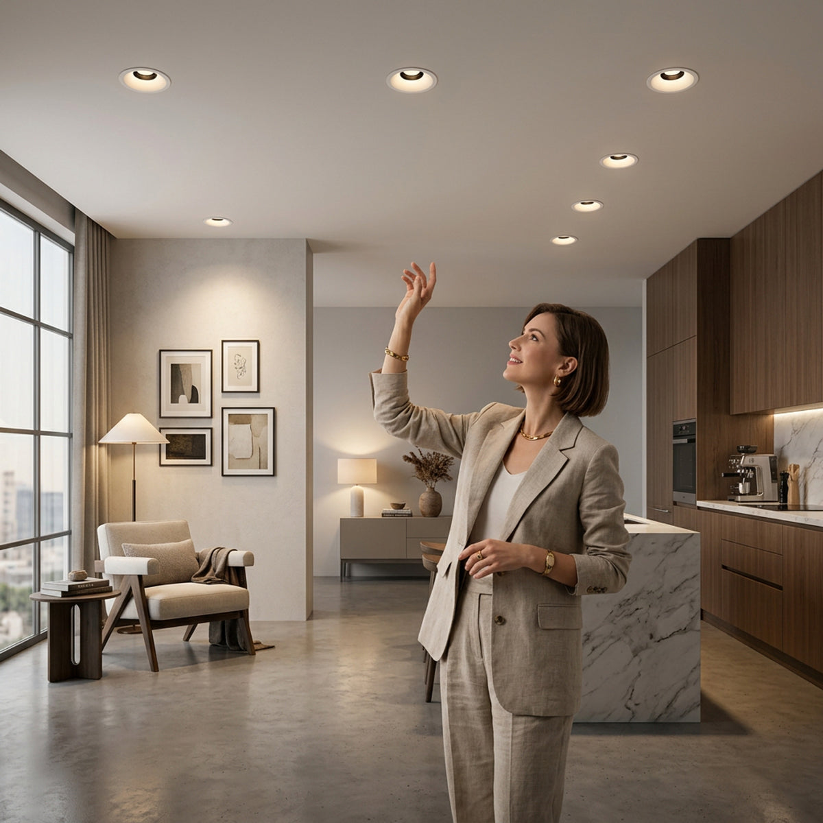 Dimmable Anti-Glare LED Ceiling Spotlights For Modern Living Rooms Kitchens And Home Lighting - Image 1