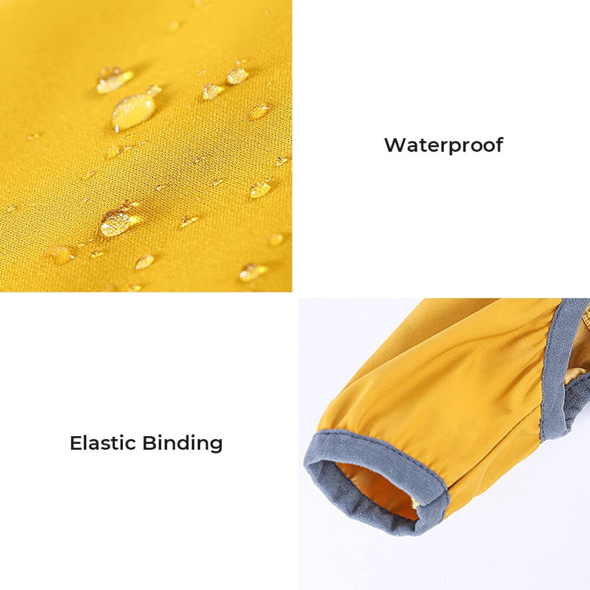 Dog Raincoat Full-Body Hooded Waterproof Rain Jacket With Reflective Strips - Image 6