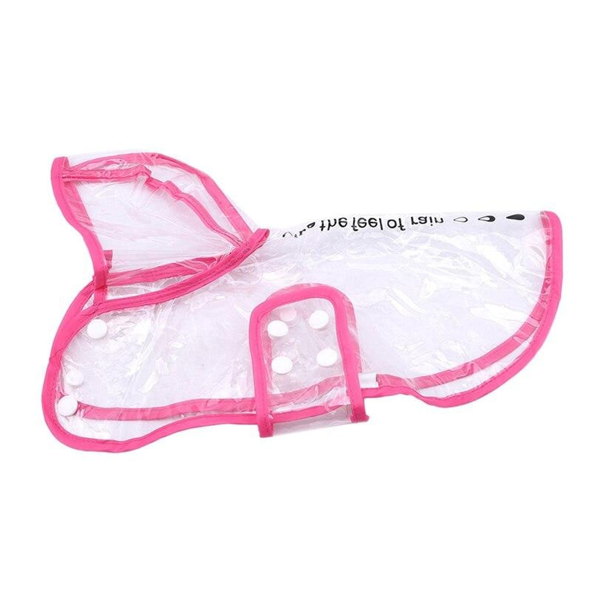 Dog Raincoat Waterproof Jacket With Transparent Hood And Snap Closure For Small Pets - Image 39