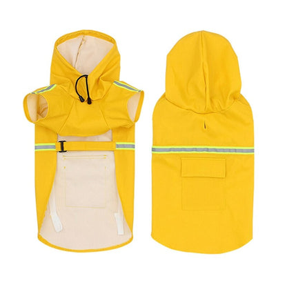 Dog Raincoat Waterproof Rain Jacket With Hood And Reflective Strips For Pets - Image 4