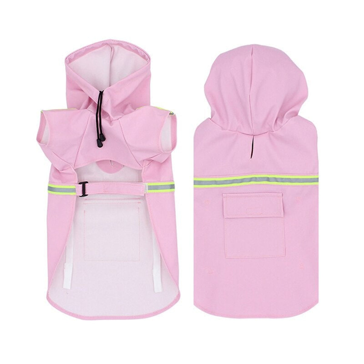 Dog Raincoat Waterproof Rain Jacket With Hood And Reflective Strips For Pets - Image 5