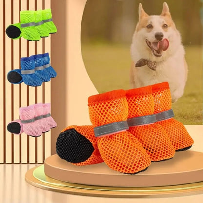 Dog Shoes With Non-Slip Adjustable Paw Boots For Daily Walks - Image 1