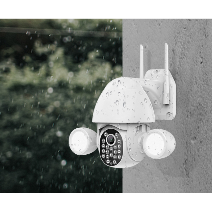 Dome Security Camera With Dual Antennas And Smart Home Compatibility - Image 1