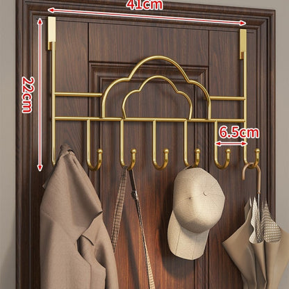 Door Mounted Coat Rack with Streamlined Cloud Shape and Hook - Image 5