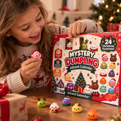 Dumplings Christmas Advent Calendar With 24 Squishy Figures - Image 2