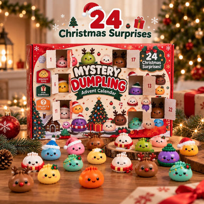 Dumplings Christmas Advent Calendar With 24 Squishy Figures - Image 8
