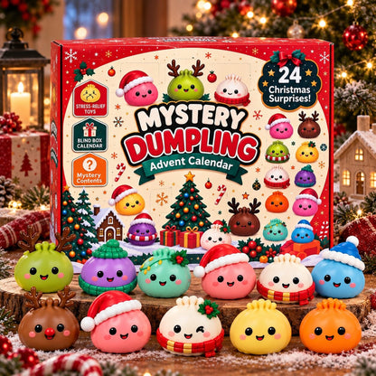 Dumplings Christmas Advent Calendar With 24 Squishy Figures - Image 3