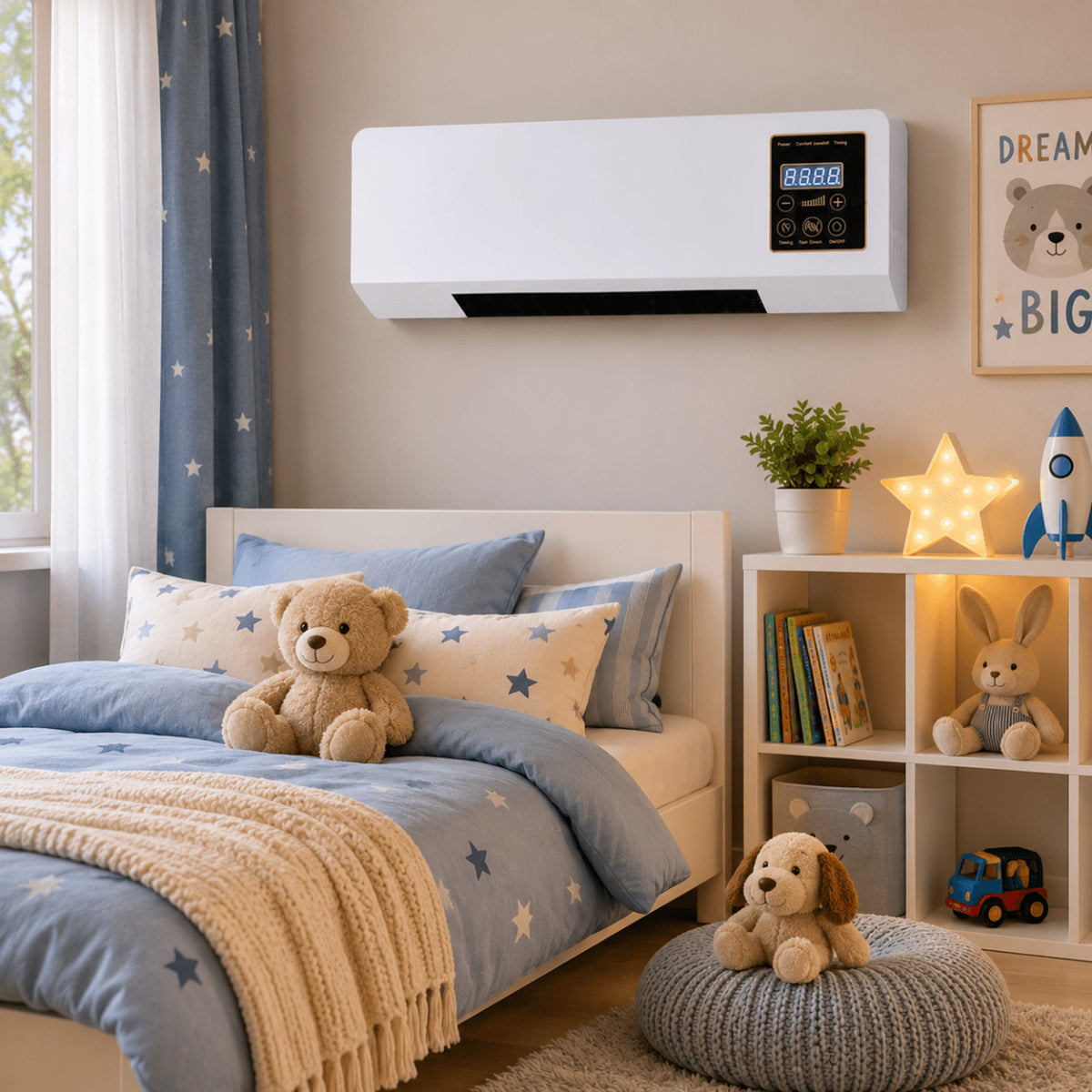 Easy Operation Indoor Fan Heater With Warm-Air And Functions - Image 1