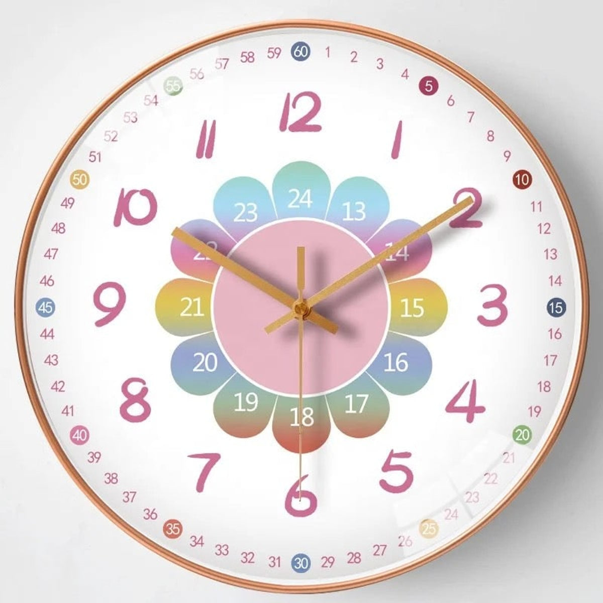 Educational Wall Clock With Colour-Coded Dial - Image 3